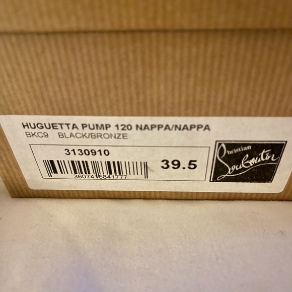 Christian Louboutin Huguetta Pump 129 Nappa Black Bronze Pump - Picture 5 of 12